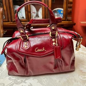 Coach Ashley Patent Leather Satchel